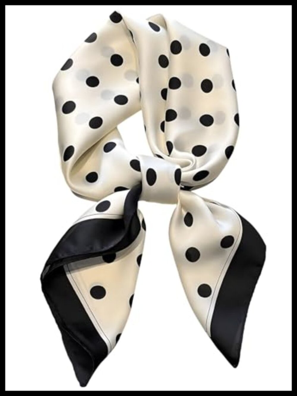 100% Polyester Satin Silk Head Scarf Lightweight Hair Bandana Wrap for Women